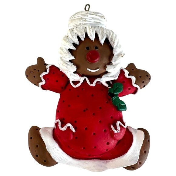 1996 House Of Lloyd Christmas Ornaments Set Of 3 Gingerbread Ginger Nuts Santa - Picture 6 of 10